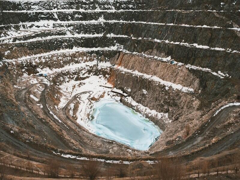 Open-pit mining operation